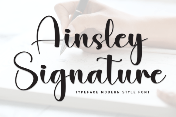 Ainsley Signature: A Timeless Script Font for Elegant Designs