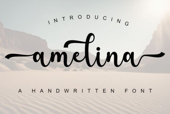 Amelina: A Handwritten Font for Modern Design Projects