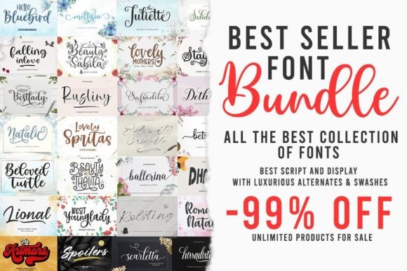 Best Seller Font Bundle: A Creative Resource for Designers and Content Creators