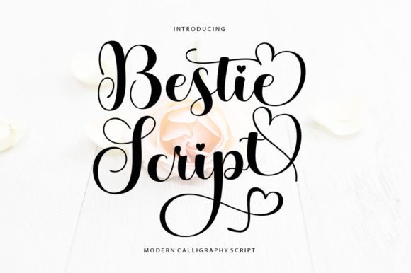 Bestie Script: A Feminine, Modern Font for Creative Designers