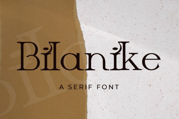Bilanike: A Premium and Modern Serif Font for Luxury Design Projects