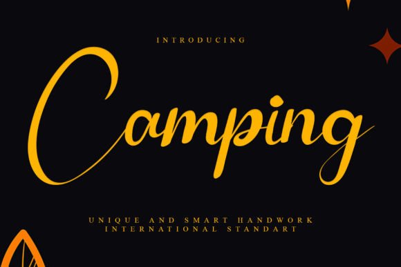 Camping Font: Elegance Meets Handcrafted Charm