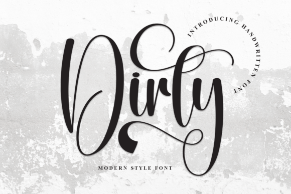Dirty Font: A Stylish Handwritten Touch for Modern Design