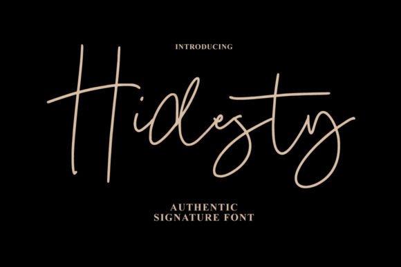 Hidesty Signature: A Handwritten Font That Elevates Strategic Branding and Creative Communication