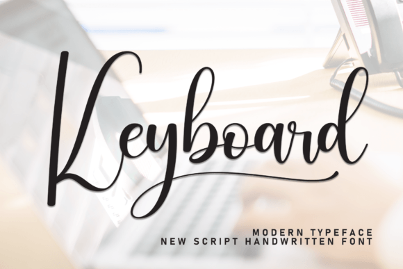 Keyboard: A Stylish Script Font for Elegant Designs