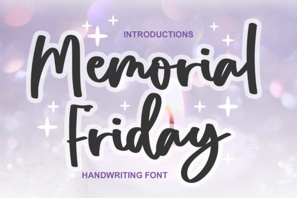 Memorial Friday: A Versatile Handwritten Typeface for Modern Design