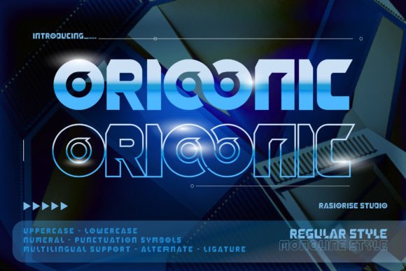 Orioonic: A Futuristic Y2K Decorative Font for Strategic Branding and Communication