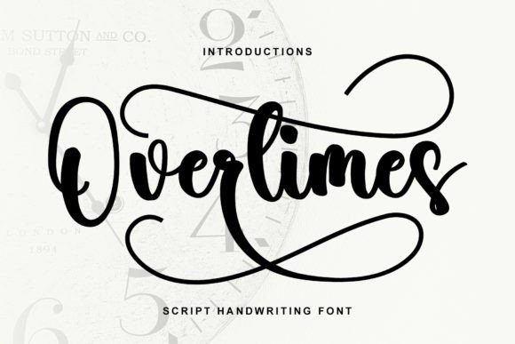 Overtimes: The Handwritten Typeface for Modern Design Needs