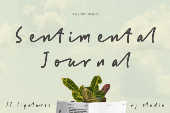 Sentimental Journey: A Handwritten Font That Elevates Design with Charm and Character