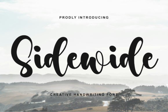 Sidewide: A Versatile Handwritten Typeface for Modern Design